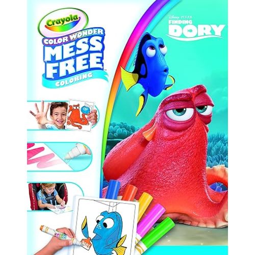 Crayola Color Wonder Mess-Free Disney Finding Dory Coloring Book - Color Wonder Markers Included