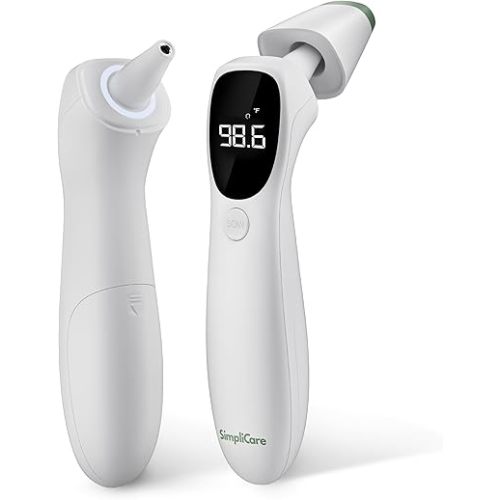 AET-R842 FDA 510(k) Cleared Medical Grade Infrared Thermometer | Dual-Mode Ear Canal (Tympanic) & Forehead Fever Thermometer for Babies, Infants, Toddlers, Kids & Adults