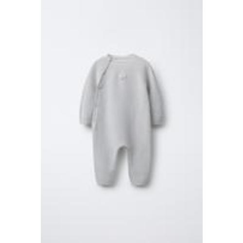 PEARL KNIT ELEPHANT JUMPSUIT - Blue / Gray | ZARA United States