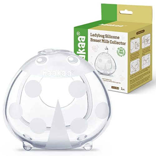haakaa Ladybug Breast Milk Collector 1.4oz/40ml/1pc - Wearable Nursing Cup Resuable Breast Shell Breast Milk Catcher Silicone Portable Letdown Catcher for Breastfeeding Moms, Protect Sore Nipples - 1.4oz/40ml - 1pc