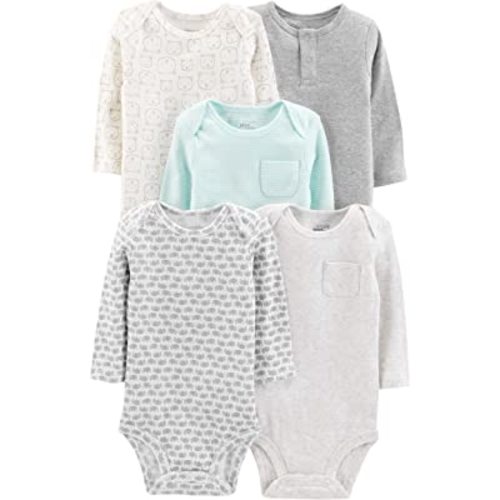 Simple Joys by Carter's unisex-baby 5-pack Long-sleeve Bodysuit