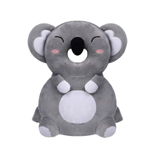 Product Category Pillow & Cover - Baby Head Protector Adjustable Backpack for Toddlers - Cartoon Koala Theme Protective Head Pad for Walking and Crawling Soft Polyester and