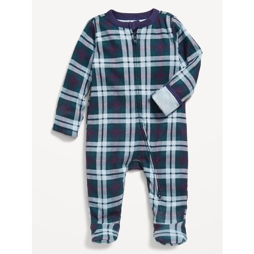 2-Way-Zip Printed Sleep &amp;amp; Play Footed One-Piece for Baby