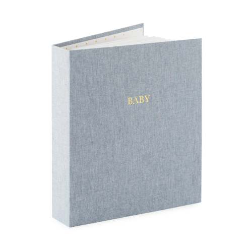 Baby Milestone Book, Chambray | Sugar Paper