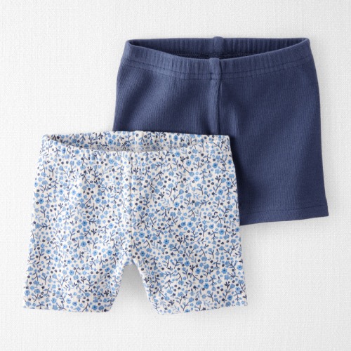 Multi Baby 2-Pack Organic Cotton Ribbed Shorts | Carter’s Oshkosh Canada