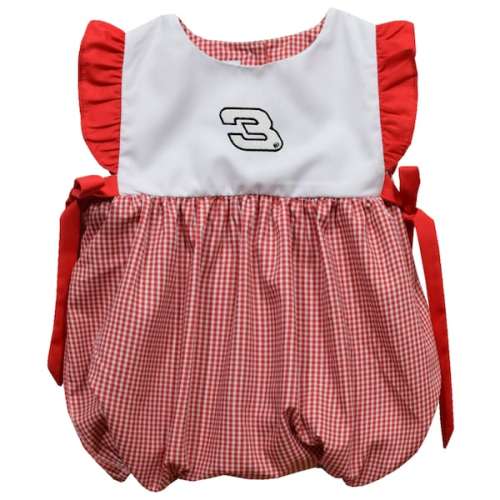 Dale Earnhardt Vive La Fete Girl's Infant Gingham Bubble Dress - Red