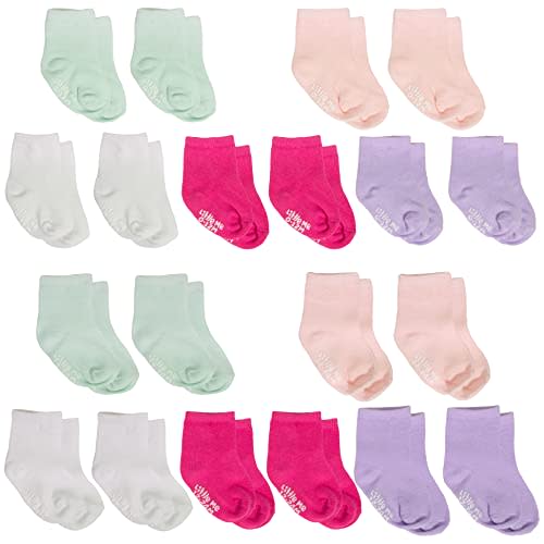 Little Me 20-Pack Newborn Baby Infant & Toddler Unisex Socks, For Baby Girl or Boy, 0-12 & 12-24 Months, Assorted Size Pack