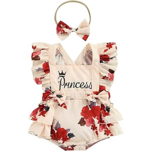 Baby Girls Summer Denim Romper Clothes Dress Newborn Onesie Sunsuit 3 6 9 12 18 Months One-Piece Jumpsuits Outfits