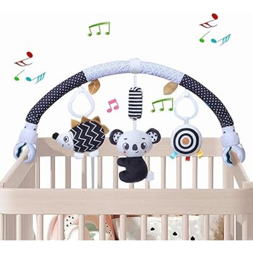 Pau1Hami1ton Baby Stroller Arch Toys, Car Seat Toys,Bouncer Toy Bar/Mobile for Bassinet,Adjustable Baby Hanging Toys Fit for Crib Bed,Stroller,Car Seat,Baby Gifts.S-19(Koala)