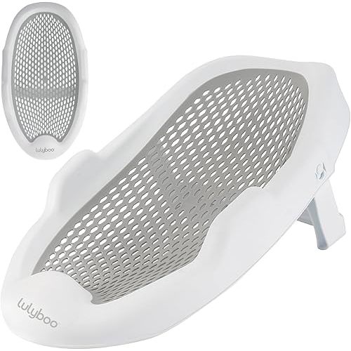 Lulyboo Foldable Baby Bathtub Support - Ideal for Babies Less Than 6 Months Old - Baby Bath Support Tub for Enhanced Safety and Comfort - Infant Bathub Support Fits Easily Into Standard Tubs
