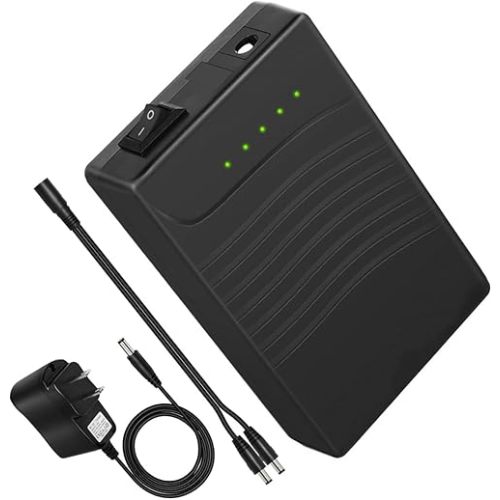 TalentCell 12V Power Bank, Rechargeable 12V 3000mAh DC Output Lithium ion Battery Pack with Charger for LED Strip/Light/Panel/Amplifier and CCTV Camera, Compatible with Spectra Pump/Telescope