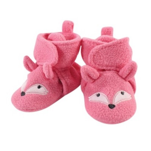 Hudson Baby Infant and Toddler Girl Cozy Fleece Booties, Miss Fox, Size: 0-6 months
