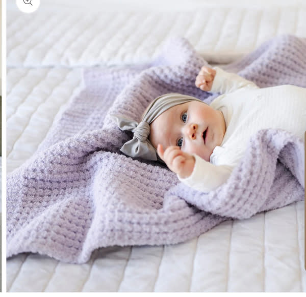 WAFFLE KNIT RECEIVING BLANKETS
