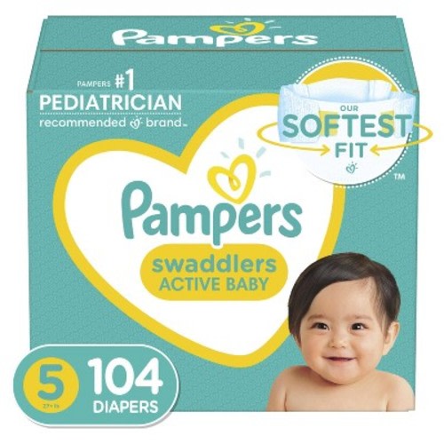 Pampers Swaddlers Disposable Diapers - (Select Size and Count)