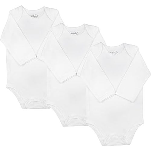 Baby Cotton Spandex Long-Sleeve bodysuits unisex boy girl
