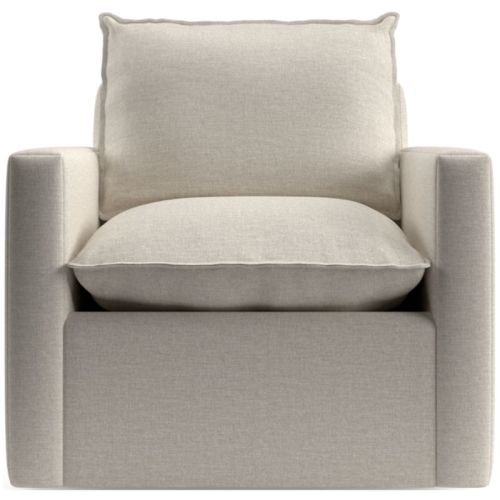 Harbour Natural Flange Nursery Swivel Glider Chair