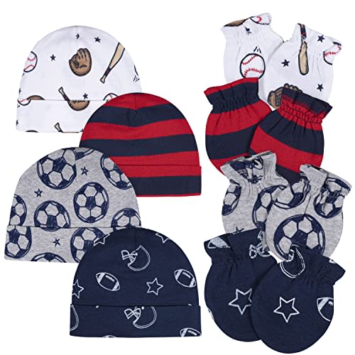 Gerber Baby Boys' Cap and Mitten Sets