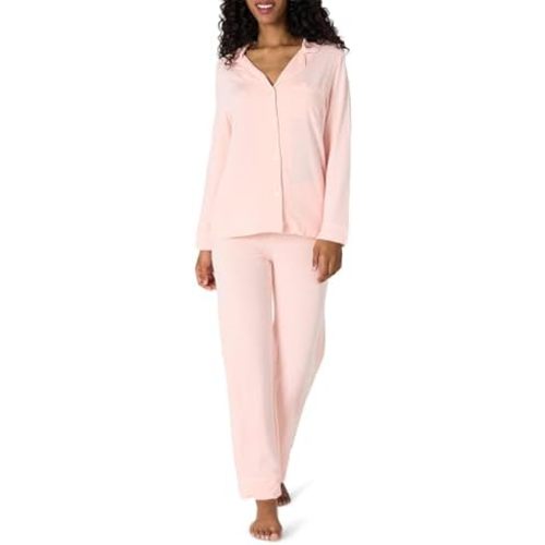 Amazon Essentials x Sofia Grainge Women's Stretch Modal Long-Sleeve and Full-Length Bottom Pajama Set