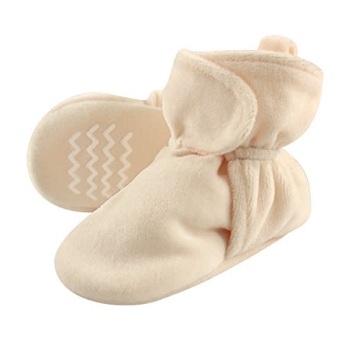 Hudson Baby Baby Girls' Cozy Velour Booties