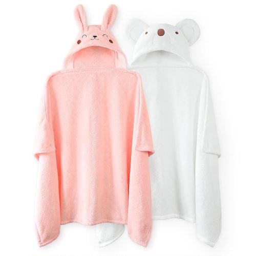 Large Toddler Bath Towels Baby Towels Girl with Hood for Girl 0-5 Years, 2-Pack Soft Absorbent Baby Bath Towels, Thick Kids Bath Towels 50''x32'' Kids Hooded Towels for Toddlers
