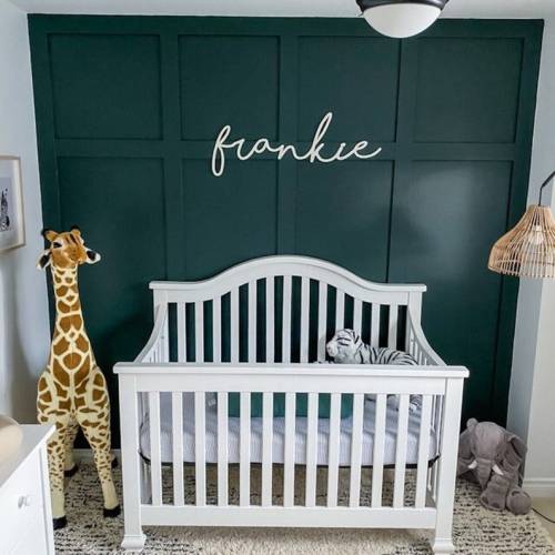 Baby Name Cutout for Nursery Above the Crib Name Sign - Etsy