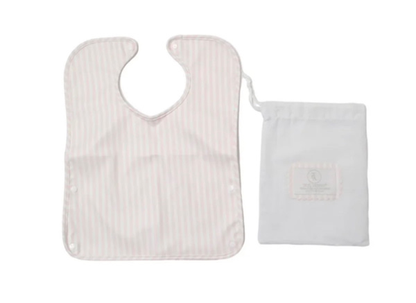 Best Bib Pimlico Stripe Pink by TRVL Design | Lila & Hayes