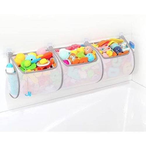 Mesh Bathtub Toy Holder - Prevents Spots, Quick Drying, Ages 4-8