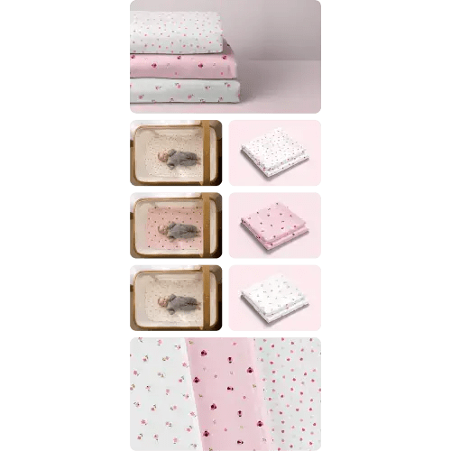 Crib Sheets I Blush & Bloom - Set of 3