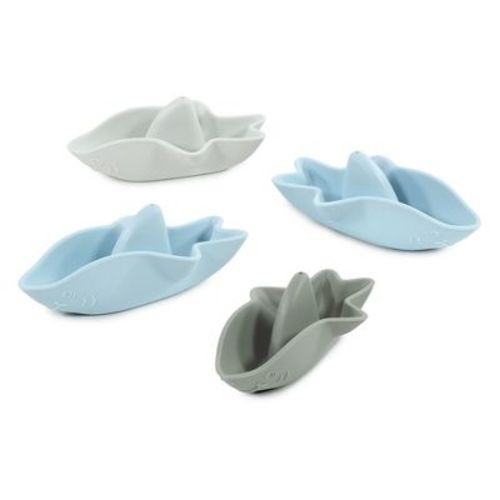 Hudson Baby Silicone Bath Toy 4pk, Shark, One Size