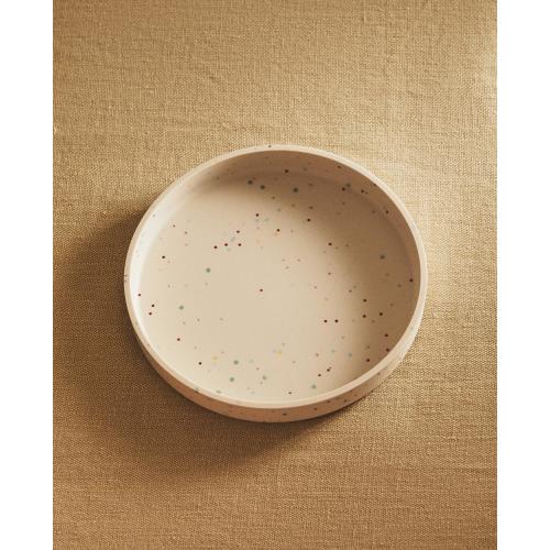CHILDREN'S POLKA DOT SILICONE PLATE