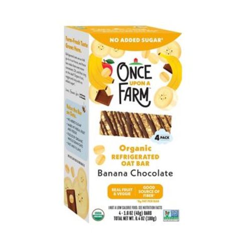 Once Upon A Farm Banana Chocolate Oat Bar - 6.4oz/4pk