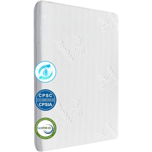 Bedside Bassinet Mattress (33 * 20 * 1.5) Bamboo Fiber and Microfiber Cover, Dual Side Gel Memory Foam Mattress. Fit for Baby Delight/Mika Micky/KoolerThings Bassinet