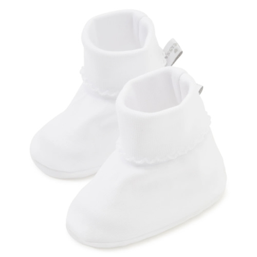 White Kissy Basics Booties
