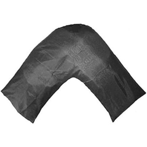 TAOSON Silky Soft Satin Soild Envelope Style V Shaped/Tri/Boomerang Pillow Cover Pillowcase Pillow Protector Cushion Cover Non Zippered Only Cover No Insert (Charcoal Gray)