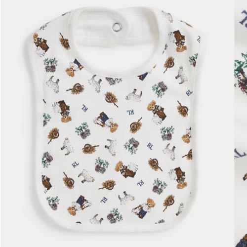 Polo Bear Cotton Interlock Bib