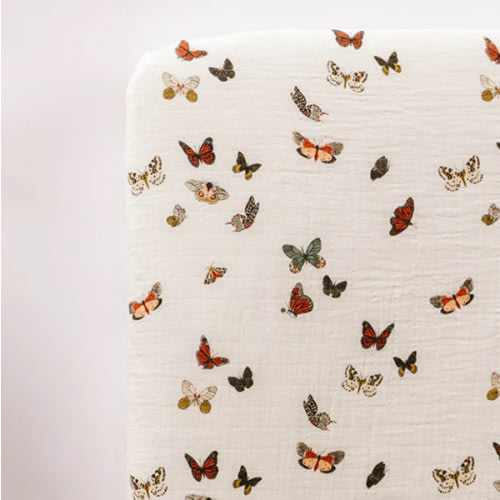 Butterfly Migration Crib Sheet