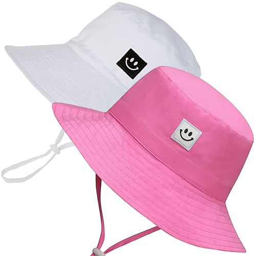 55cube Toddler Sun Hat Beach Bucket Hat for Girls Boys Toddlers