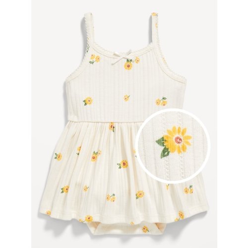 Sleeveless Pointelle Bodysuit Dress for Baby