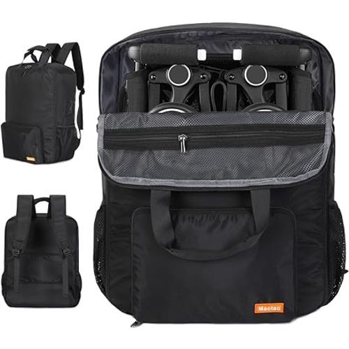 Stroller Travel Bag Compatible with GB Pockit and GB Pockit Air Plus All Terrain, Lightweight Stroller Travel Backpack for Airplane (Black)
