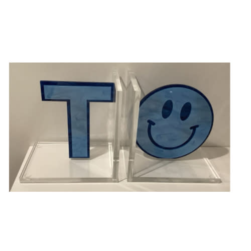 Acrylic bookends