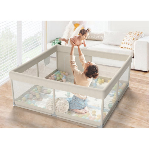 Baby Playpen with Mat, 47x47inch for Babies and Toddlers for Apartment, Play Yard for Babies
