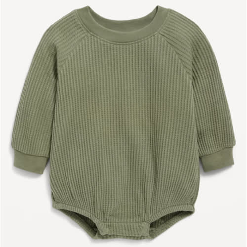 Long-Sleeve Fleece One-Piece Romper for Baby | Old Navy