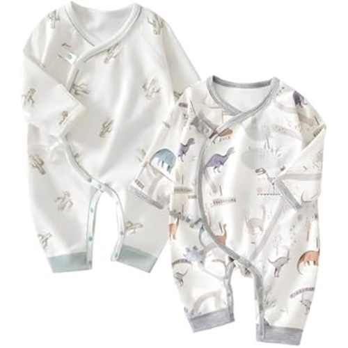 Cherie Kids 100% Organic Cotton Soft Baby Romper for Boys Girls Unisex, Long Sleeve, 0-6 Months : Amazon.com.au: Clothing, Shoes & Accessories