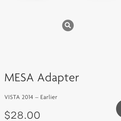 Mesa car seat adapter for vista stroller