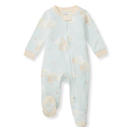 Good Night Sky Organic Cotton Sleep and Play Ice Flow