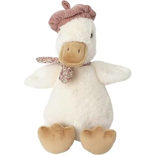MON AMI Colette The Duck Stuffed Animal – 11.5 Inches Soft & Huggable Plush Toy | Cute Nursery & Room Décor Accent | Adorable Gift for Baby Showers, Birthdays & All Ages