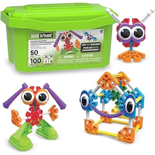 KID K'NEX - Budding Builders Set ‚ 100 Pieces, Preschool STEM Building, Kid Construction Set, Creative Play ‚ Ages 3+