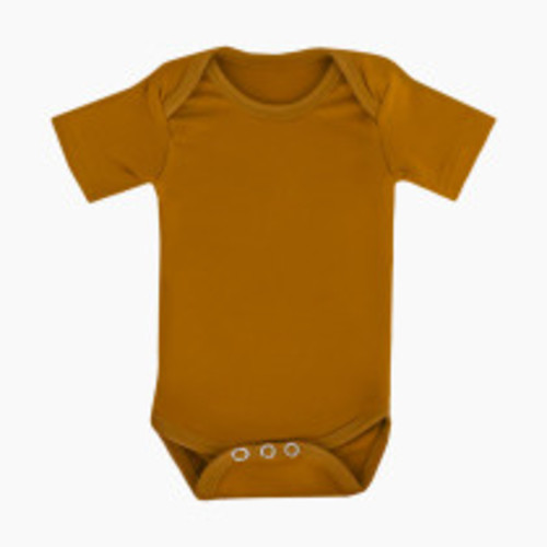 Copper Pearl Short Sleeve Bodysuit - Camel, Newborn