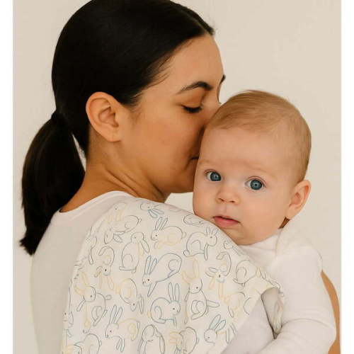 Burp Cloth, Bunnies - Finn + Emma | Maisonette (Free Shipping)