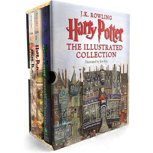 Harry Potter: The Illustrated Collection (Books 1-3 Boxed Set) Hardcover – Illustrated, September 25, 2018
